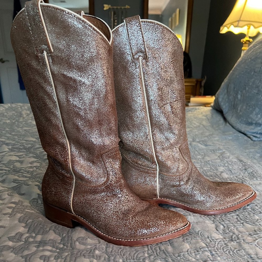 Frye Billy metallic western boots